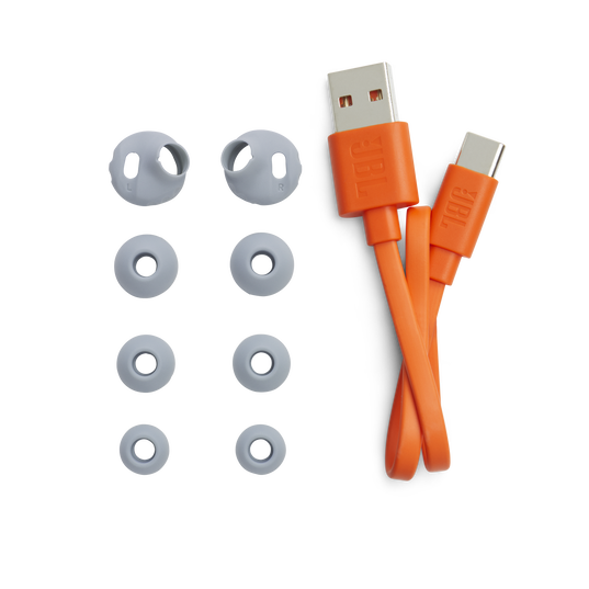 JBL Endurance Race TWS - Coral - Waterproof true wireless active sport earbuds - Detailshot 4